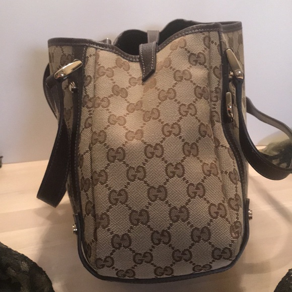 🎉HP🎉🍾FIRM EUC Gucci Abbey GG Shoulder Bag # 130736 493492 - Picture 7 of 14